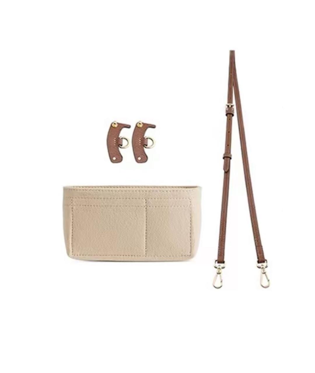 LONGCHAMP Бежевая сумка с короткими ручками, фото 4