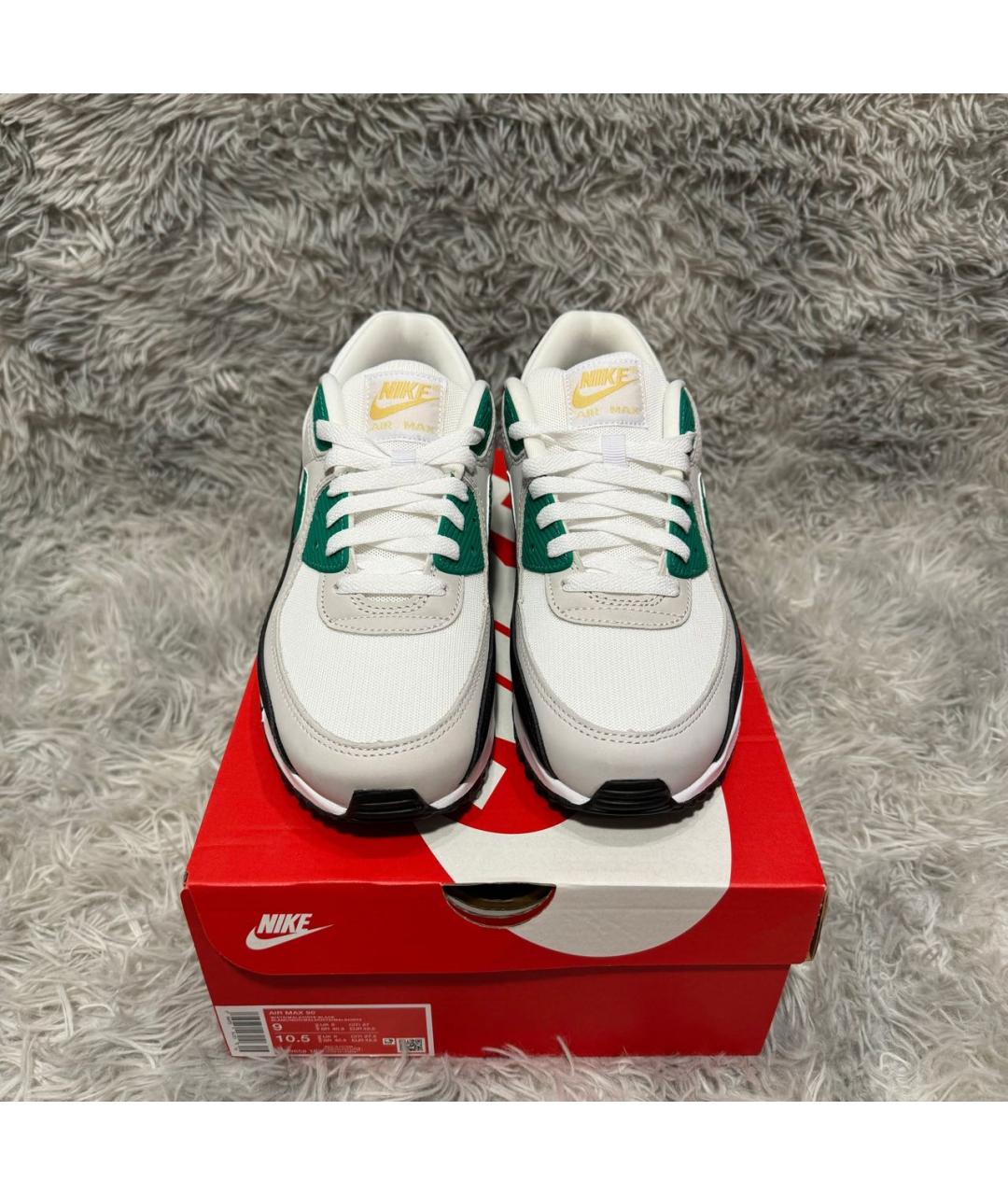 NIKE Белые текстильные низкие кроссовки / кеды, фото 2