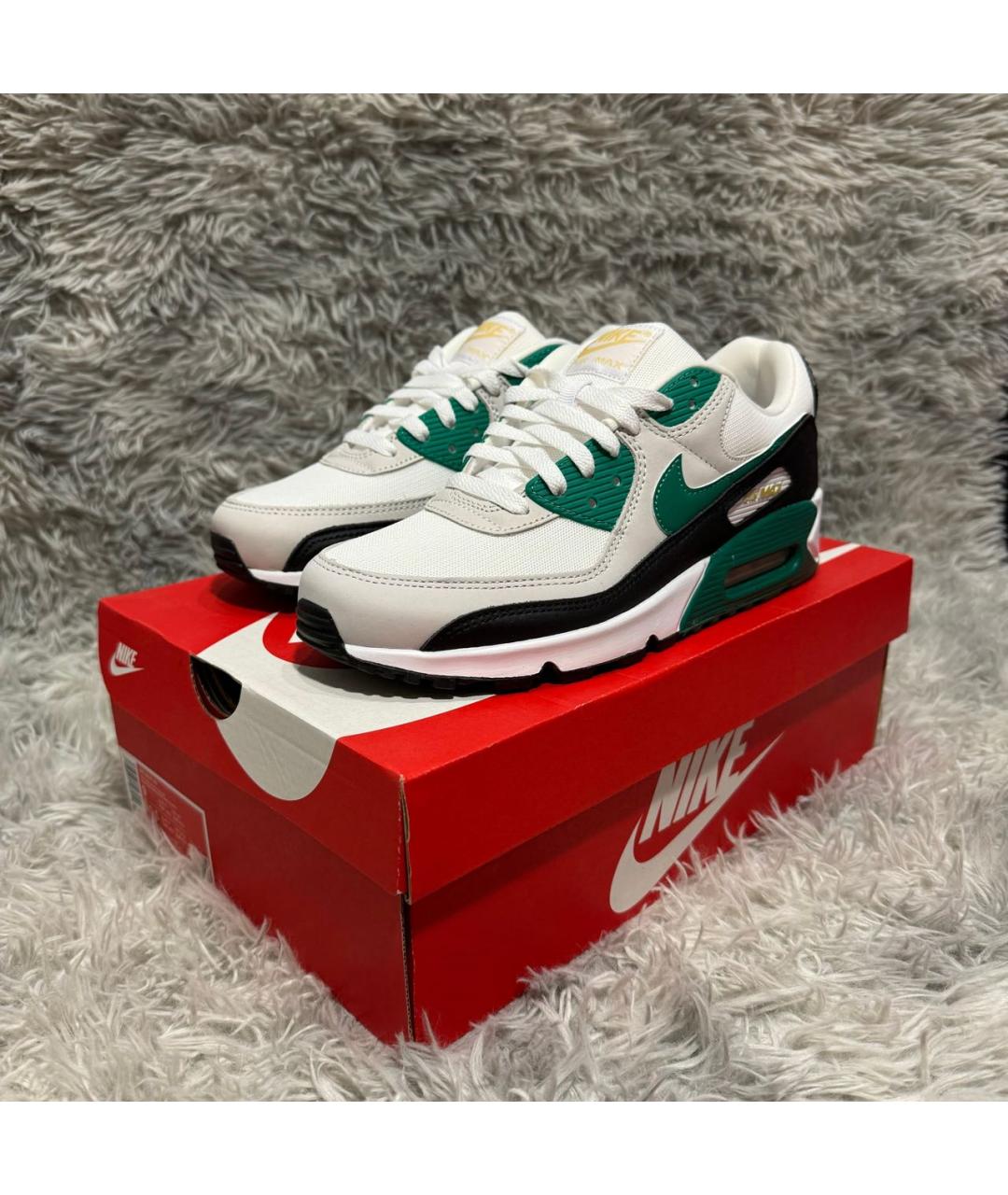 NIKE Белые текстильные низкие кроссовки / кеды, фото 5