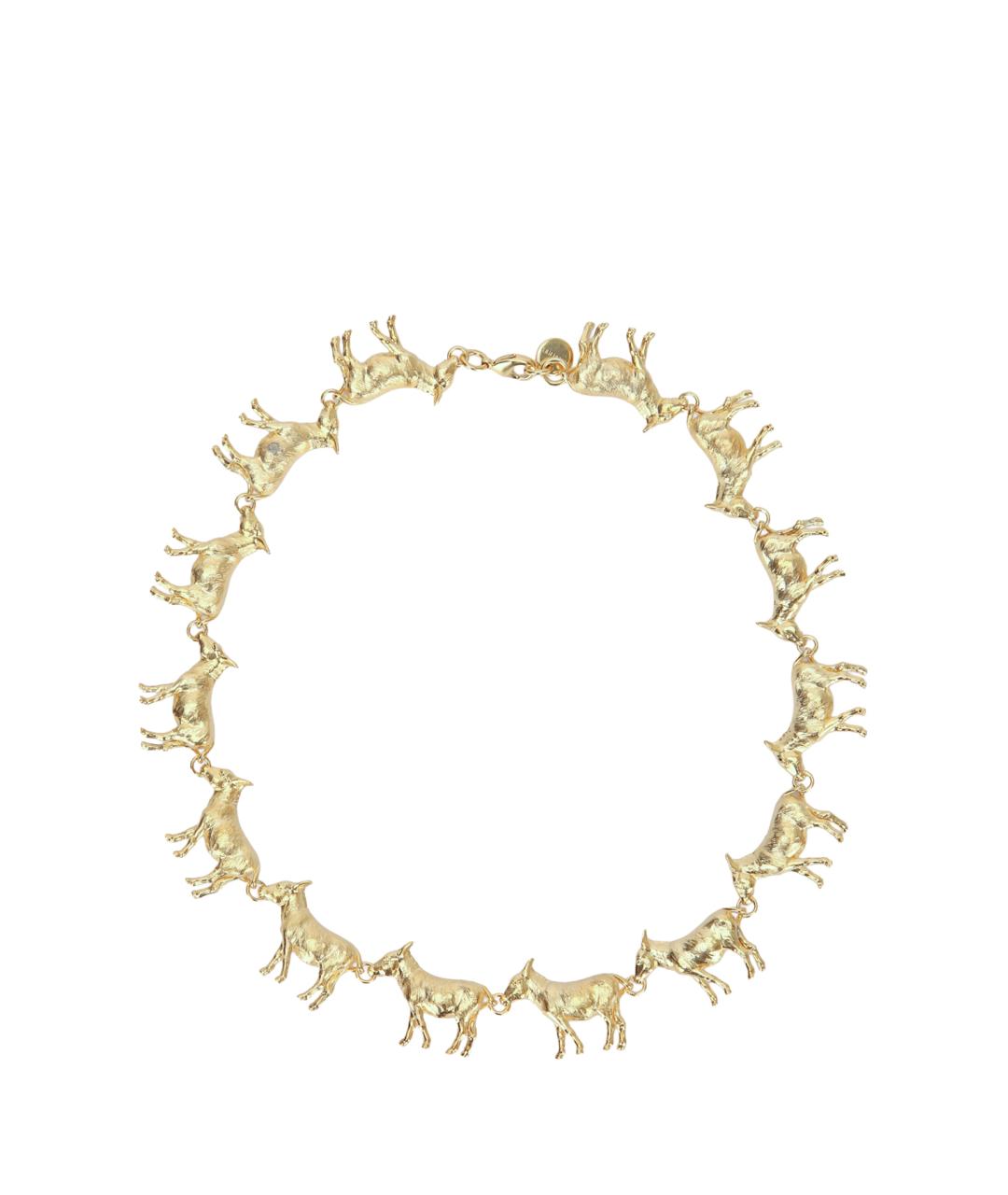 JACQUEMUS Золотое металлическое колье, фото 1