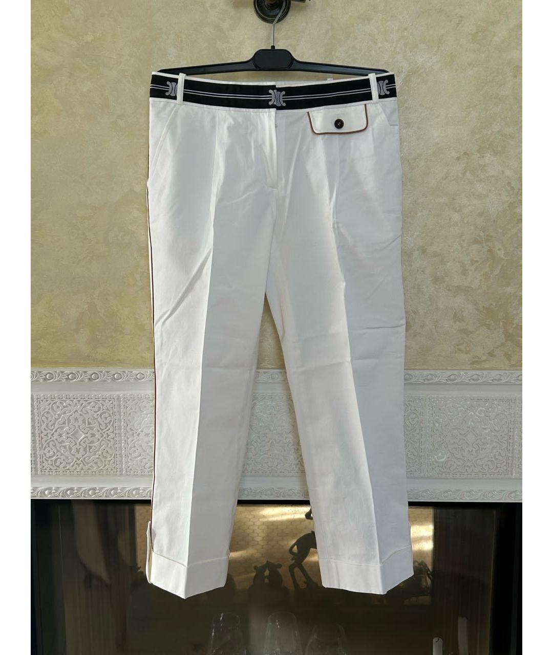 CELINE Белые хлопковые капри, фото 6