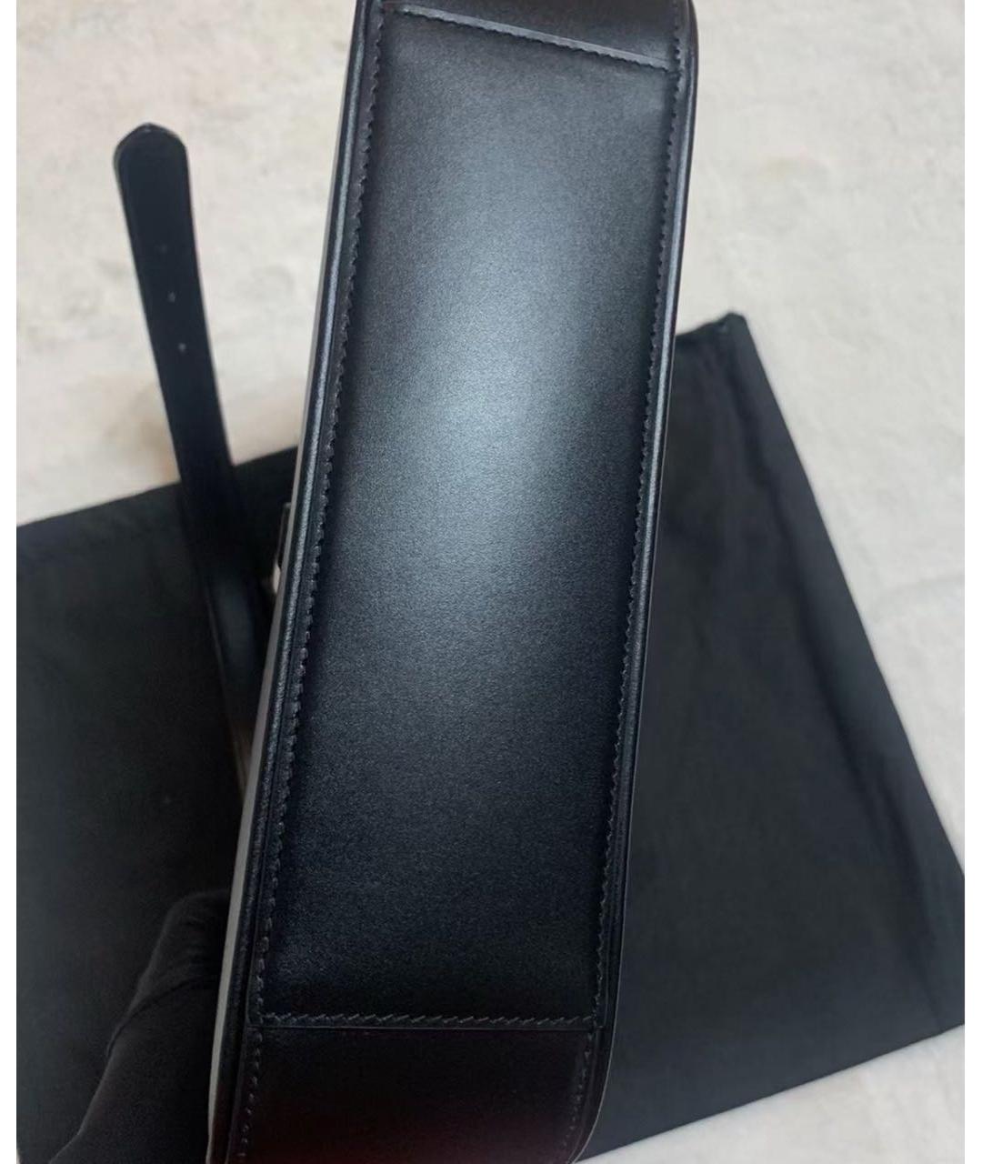SAINT LAURENT Черная кожаная сумка через плечо, фото 7