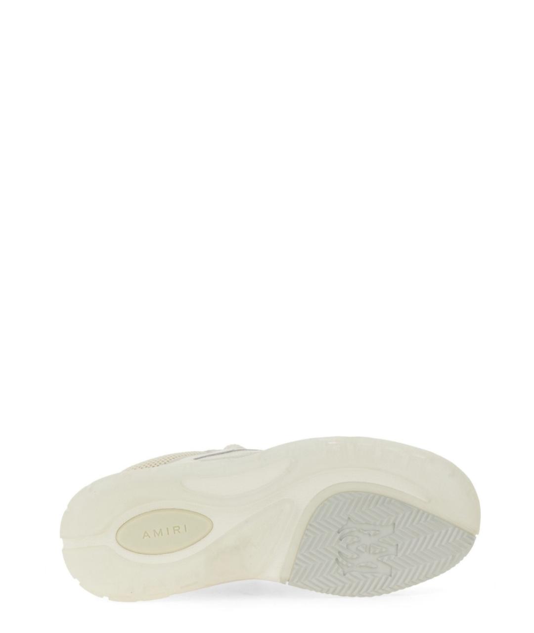 AMIRI Белые кожаные низкие кроссовки / кеды, фото 6