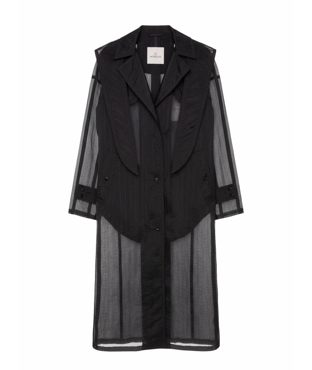 MONCLER Черный тренч/плащ, фото 1