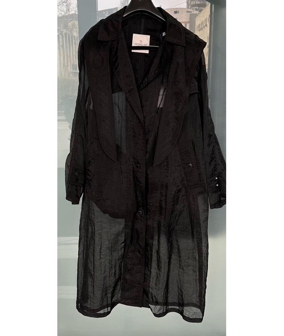 MONCLER Черный тренч/плащ, фото 2