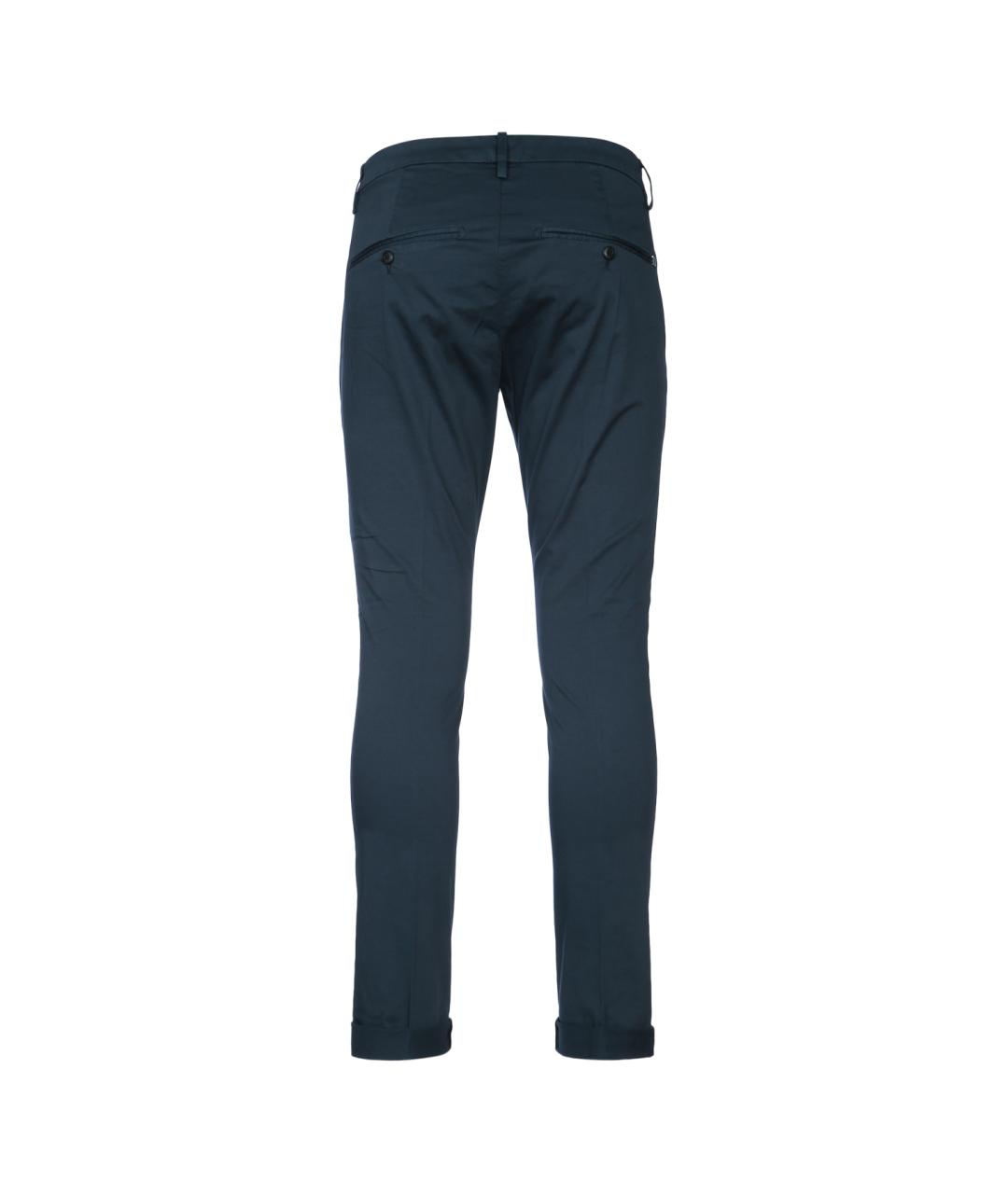 DONDUP Синие хлопковые повседневные брюки, фото 2