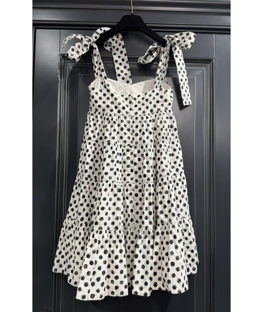 DOLCE&GABBANA Белый хлопковый сарафан, фото 2