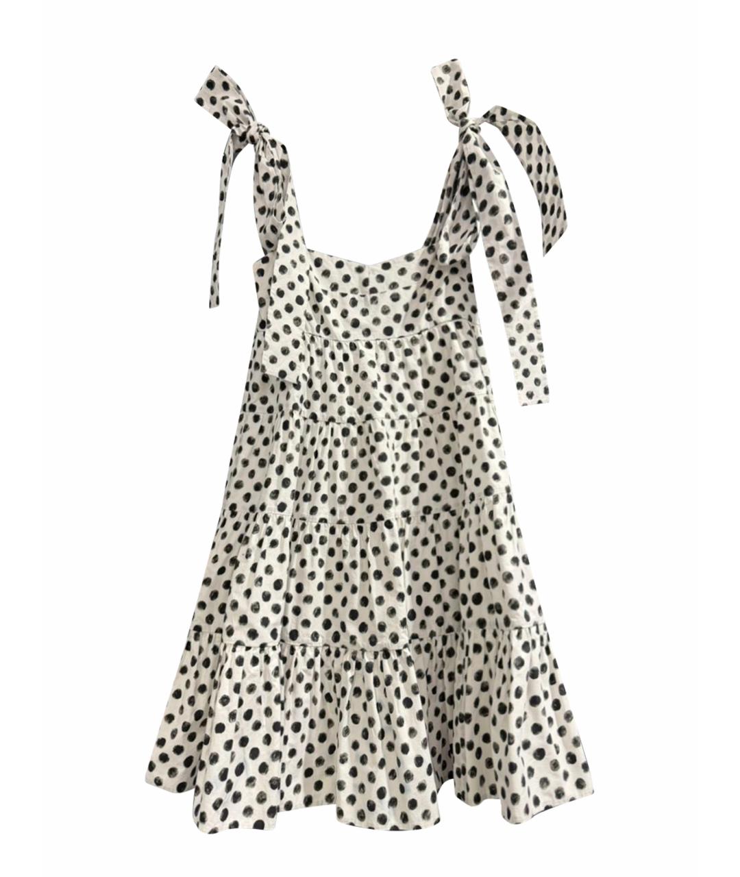 DOLCE&GABBANA Белый хлопковый сарафан, фото 1