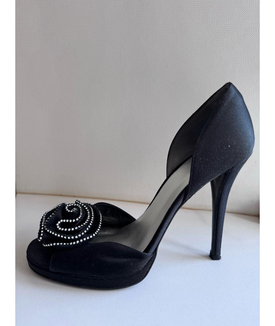 STUART WEITZMAN Черные текстильные туфли, фото 9