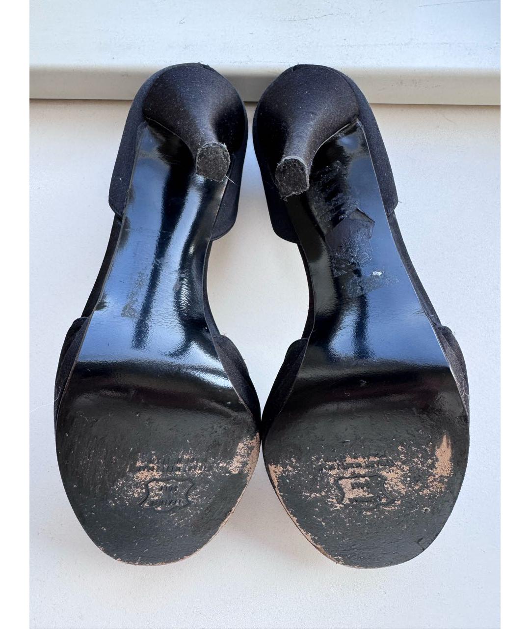 STUART WEITZMAN Черные текстильные туфли, фото 4