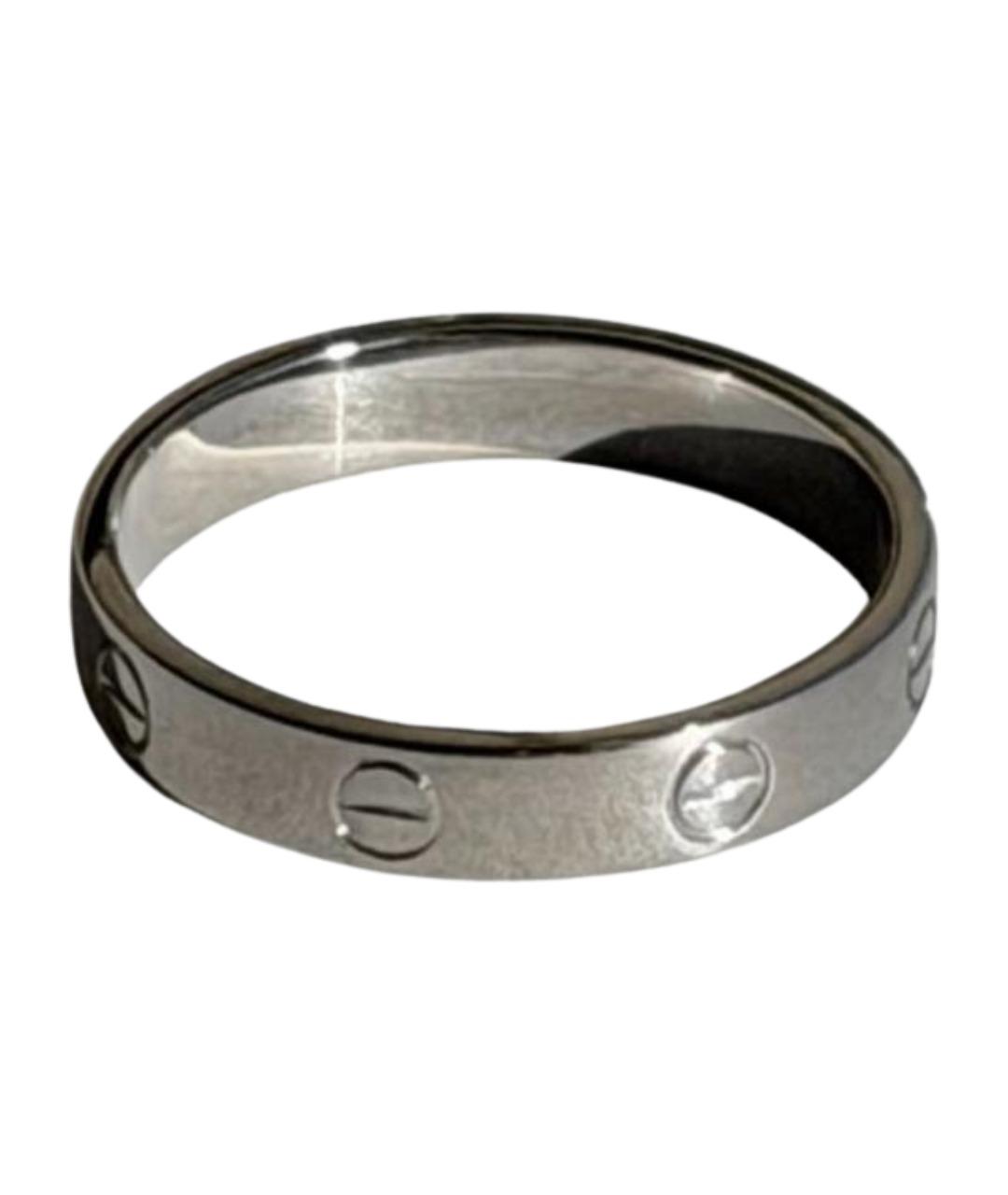 CARTIER Серебряное платиновое кольцо, фото 1