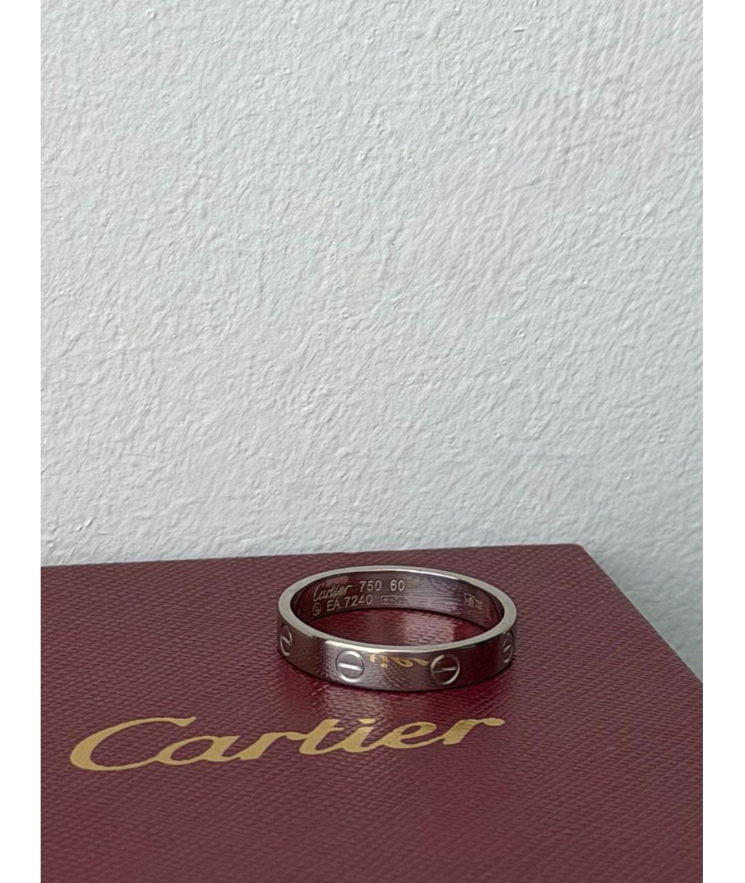CARTIER Серебряное платиновое кольцо, фото 4