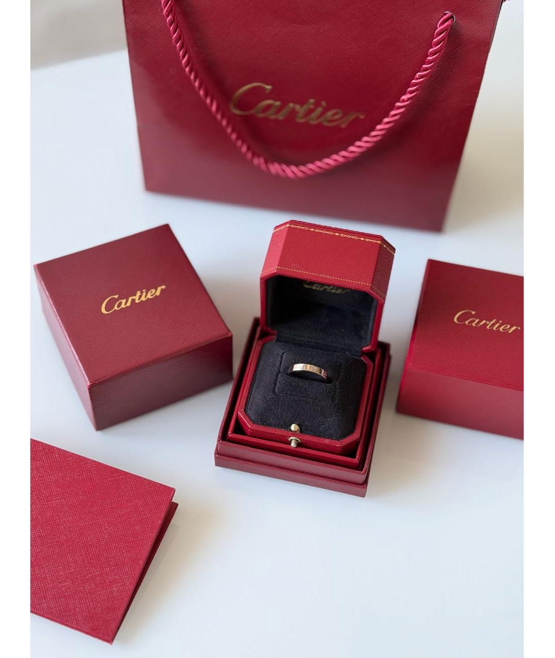 CARTIER Серебряное платиновое кольцо, фото 2