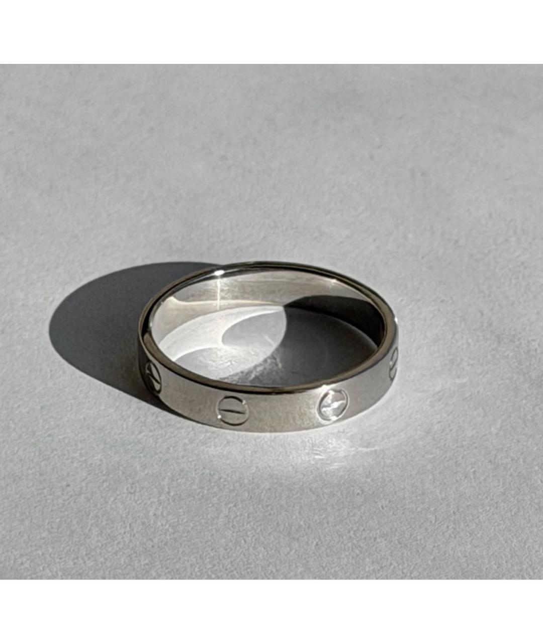 CARTIER Серебряное платиновое кольцо, фото 7