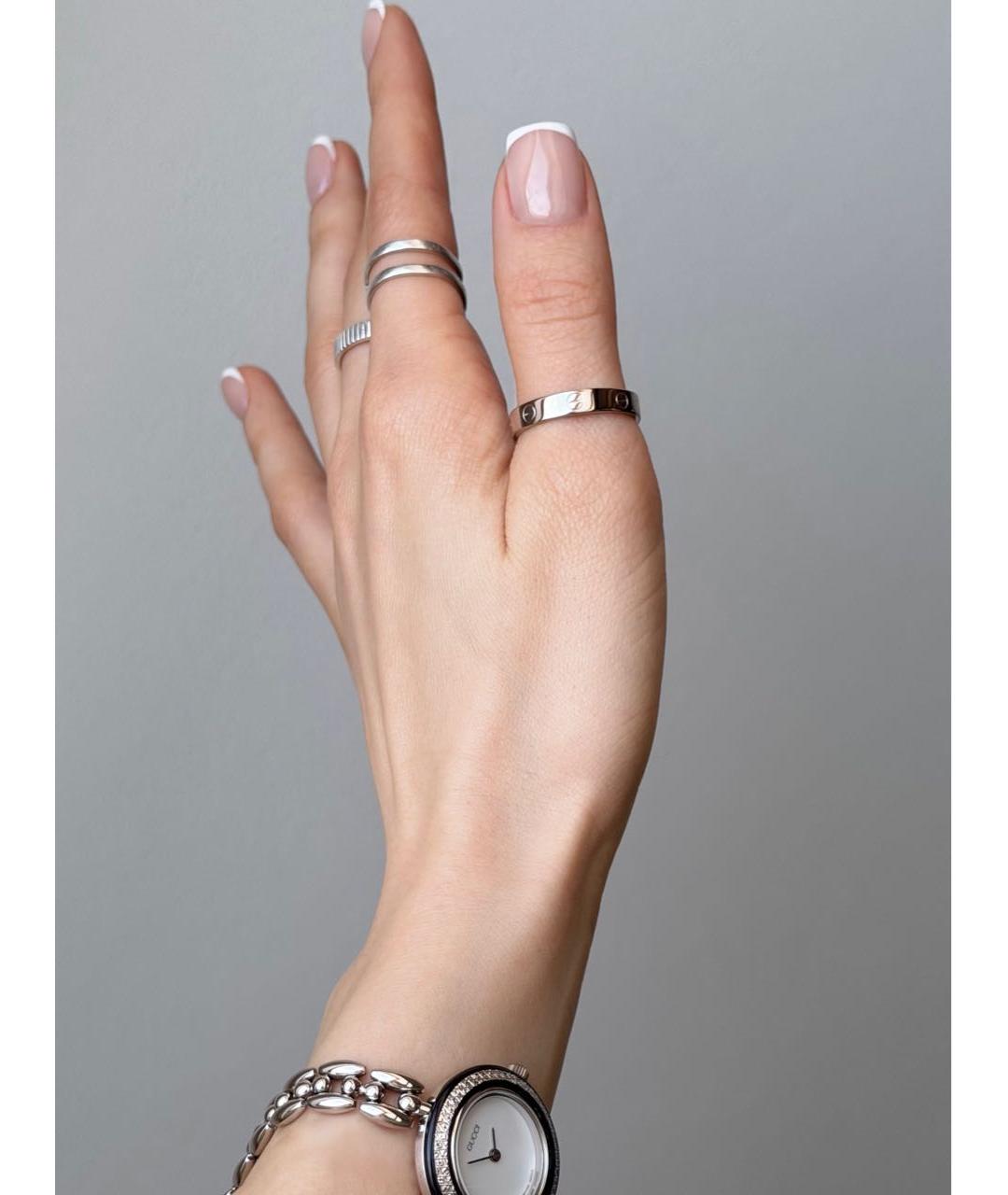 CARTIER Серебряное платиновое кольцо, фото 6