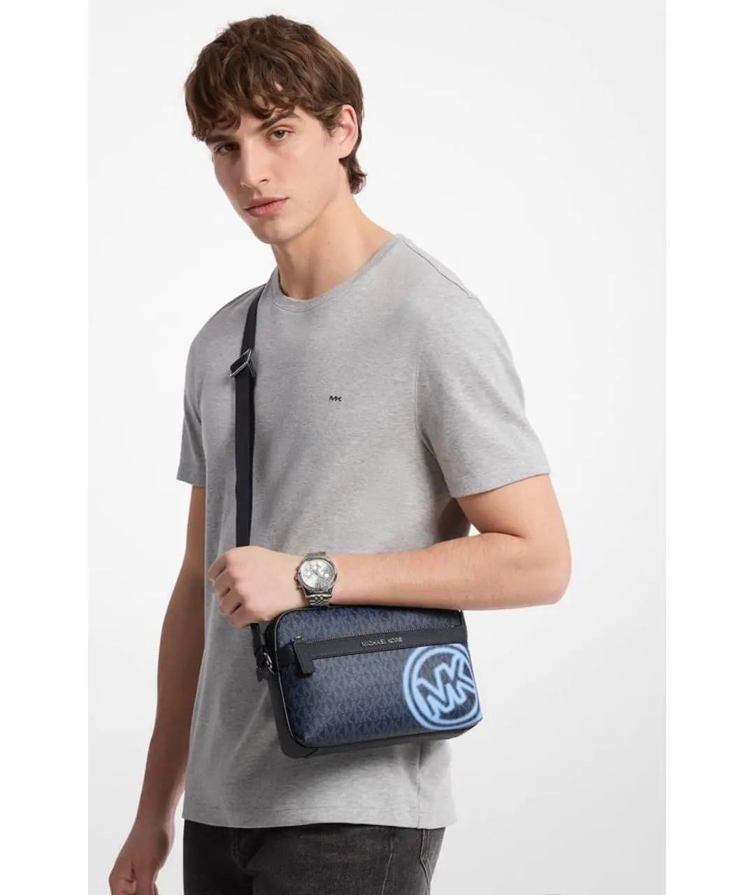 MICHAEL KORS Темно-синяя сумка на плечо, фото 3