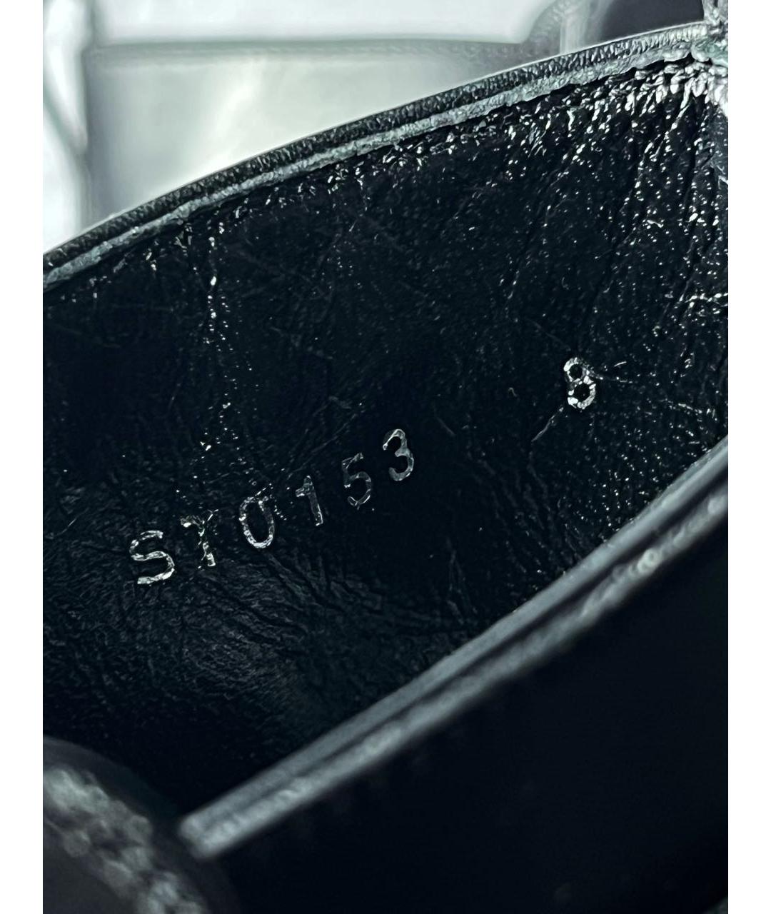 LOUIS VUITTON Черные кожаные высокие ботинки, фото 7