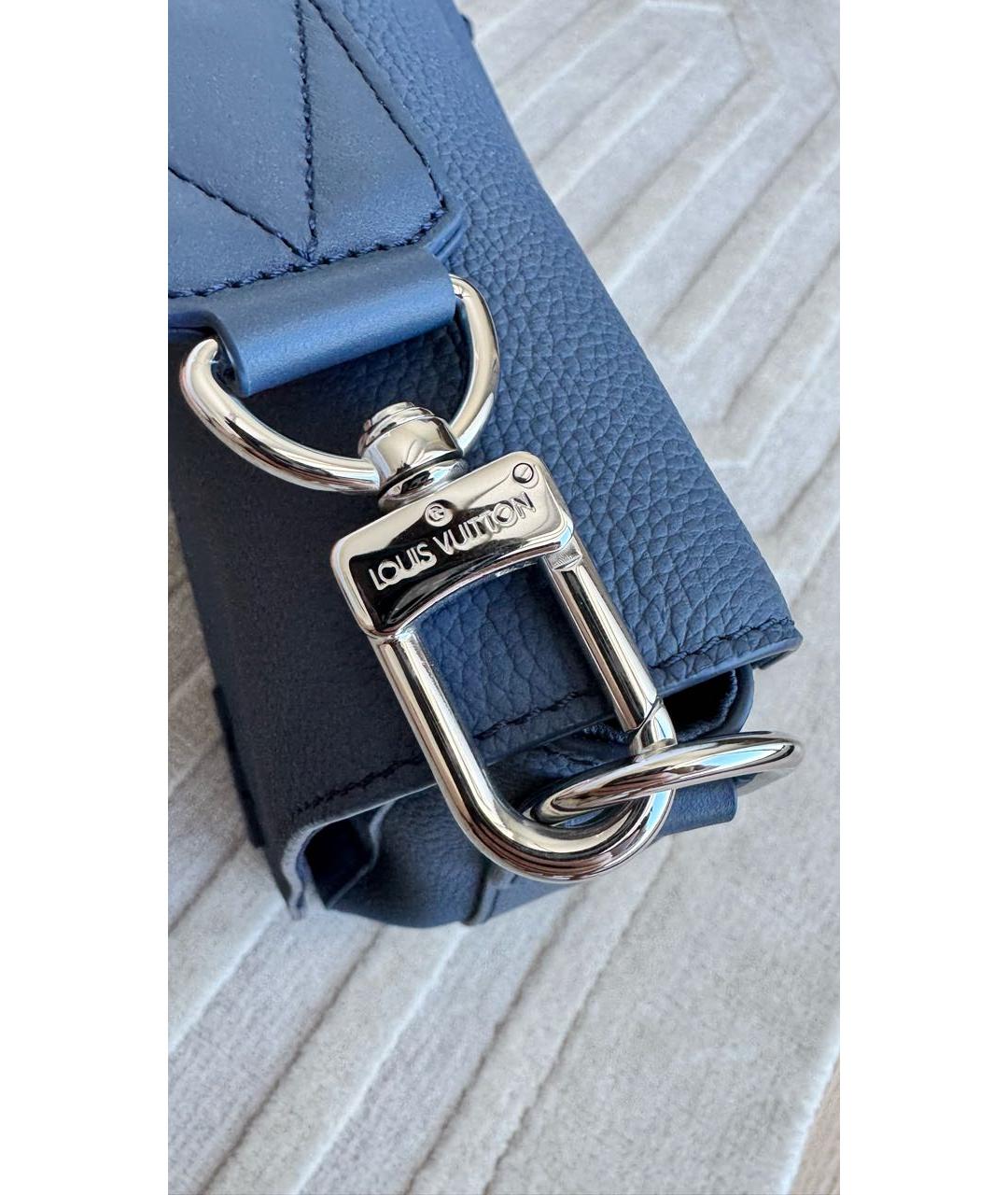 LOUIS VUITTON Синяя кожаная сумка на плечо, фото 6