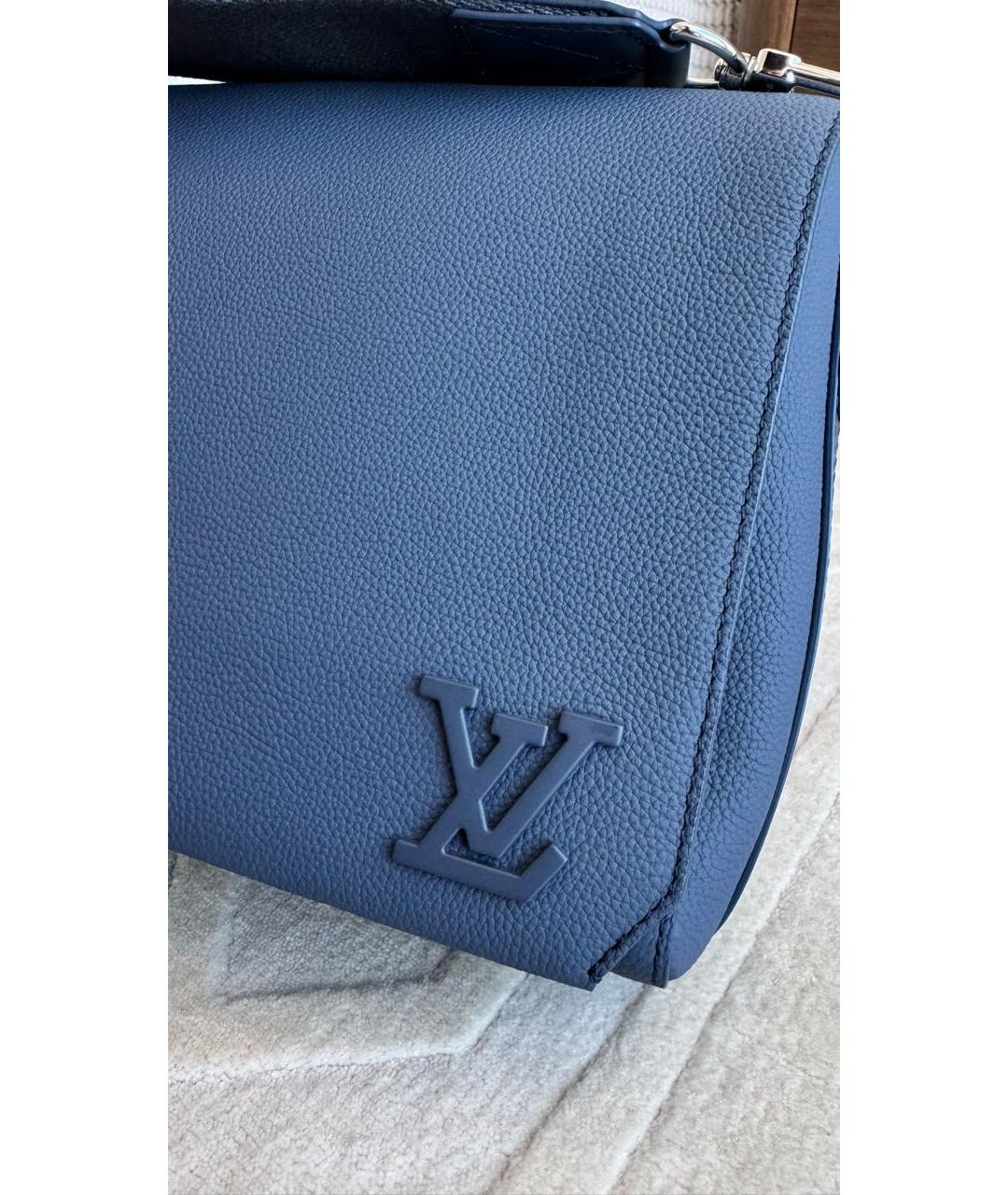 LOUIS VUITTON Синяя кожаная сумка на плечо, фото 7