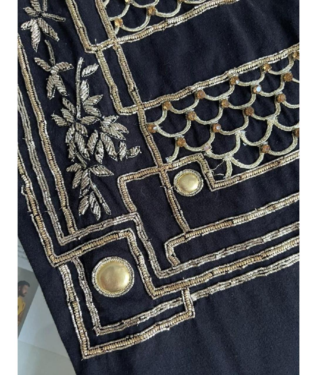 BALMAIN Черная футболка, фото 3