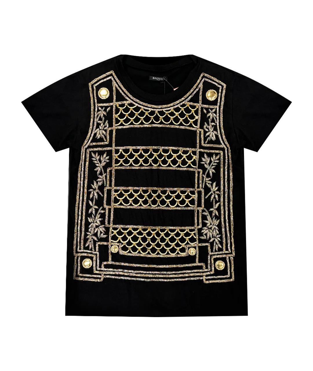 BALMAIN Черная футболка, фото 1