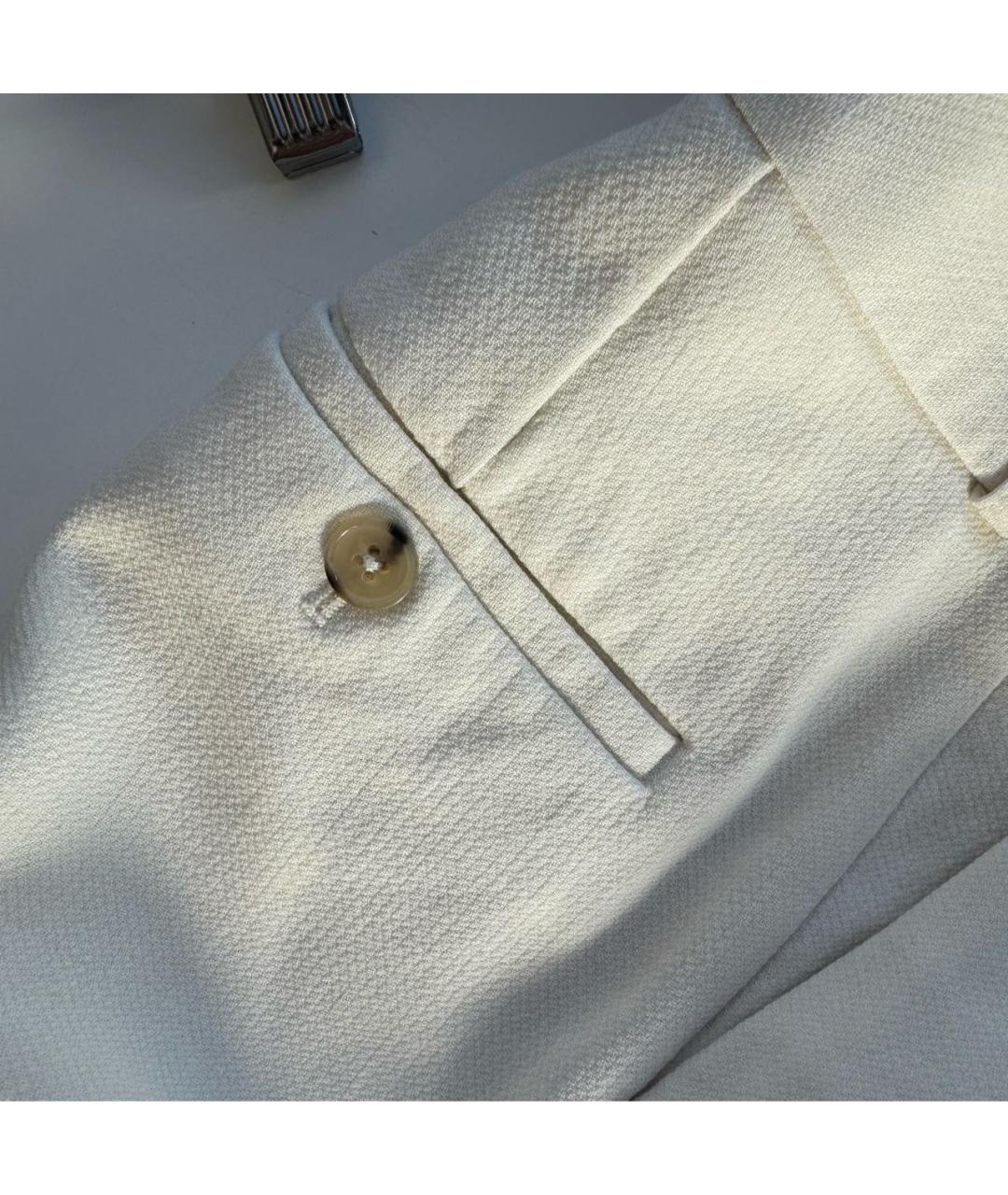 TOTEME Бежевые вискозные прямые брюки, фото 4