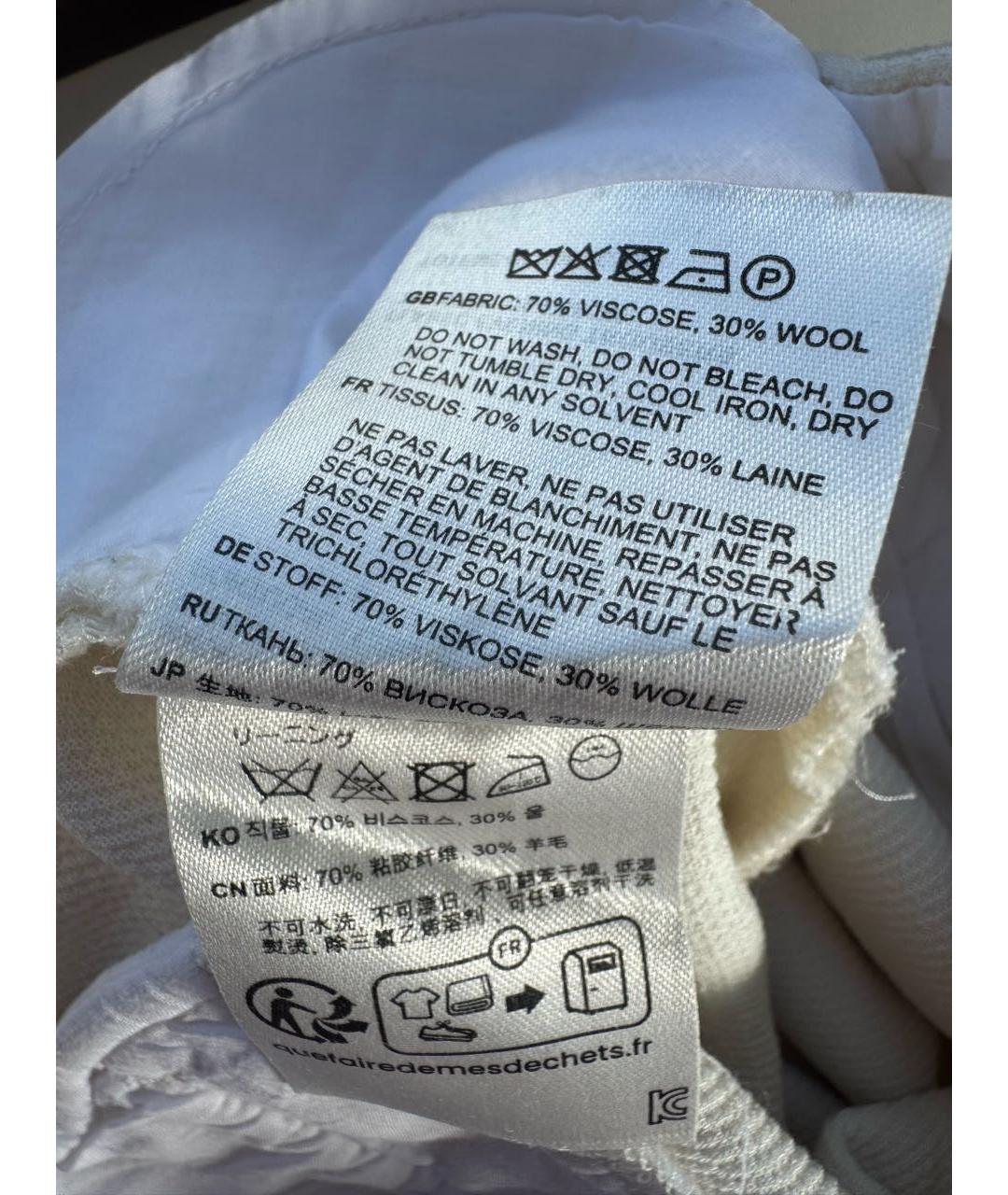 TOTEME Бежевые вискозные прямые брюки, фото 5