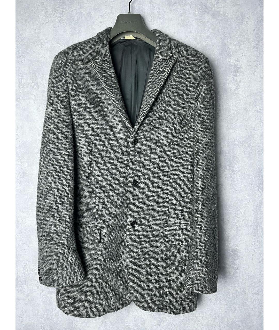 COMME DES GARÇONS HOMME PLUS Серый шерстяной пиджак, фото 9