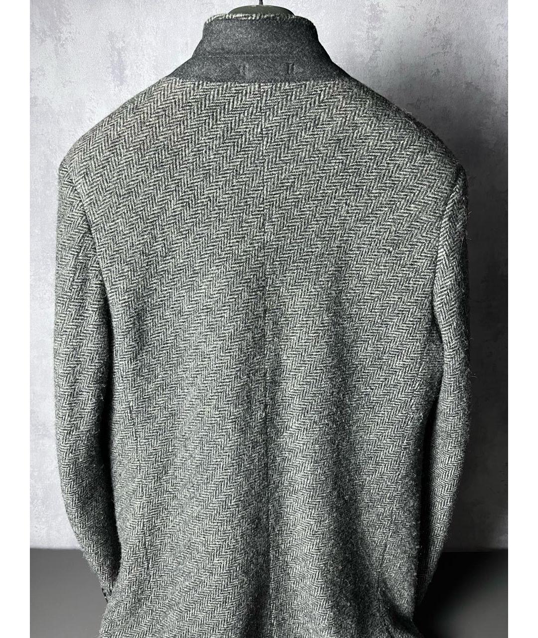 COMME DES GARÇONS HOMME PLUS Серый шерстяной пиджак, фото 5