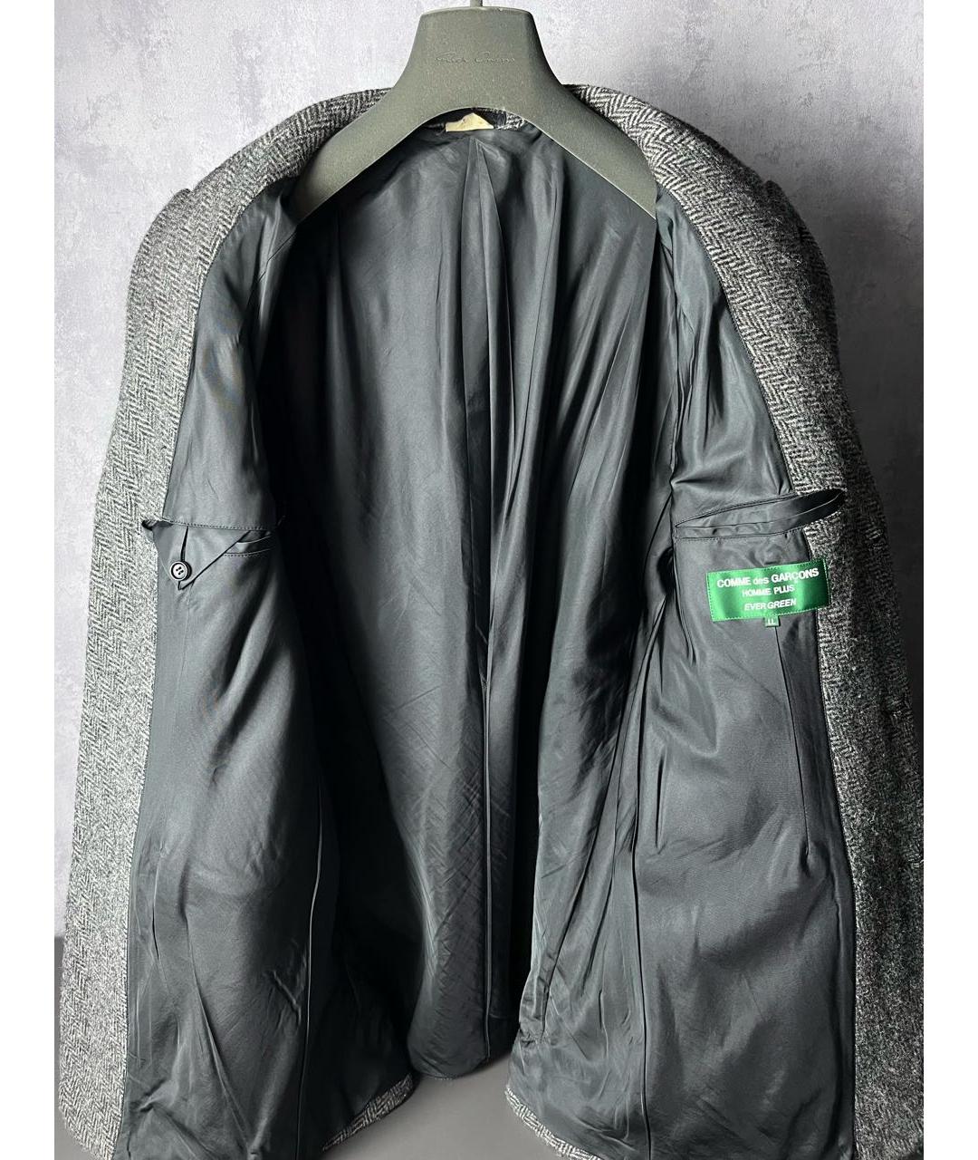 COMME DES GARÇONS HOMME PLUS Серый шерстяной пиджак, фото 3