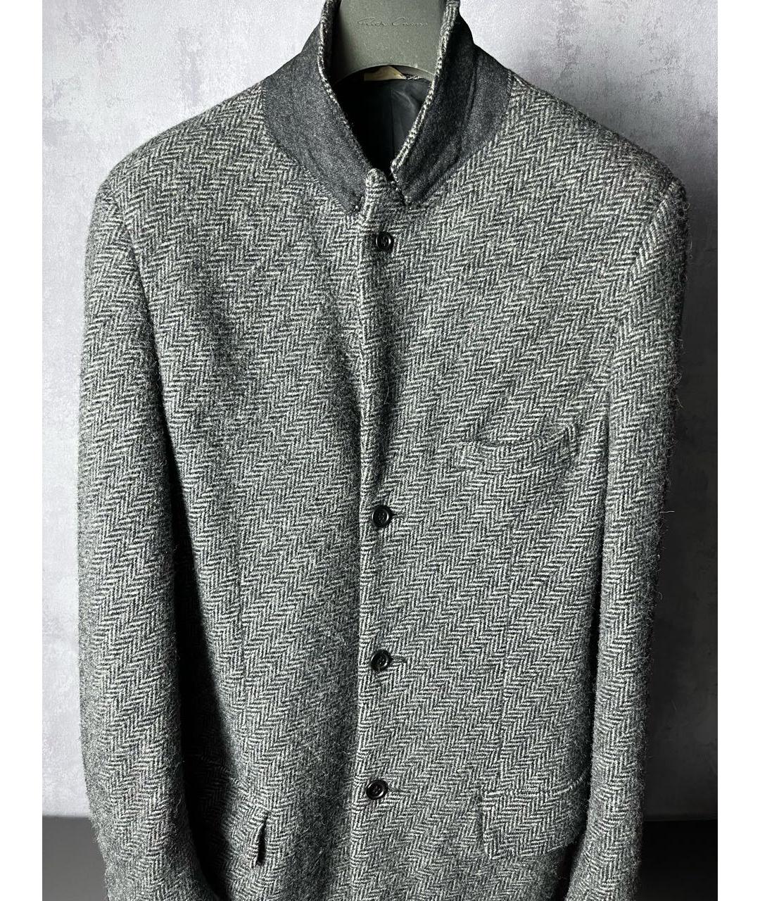 COMME DES GARÇONS HOMME PLUS Серый шерстяной пиджак, фото 2