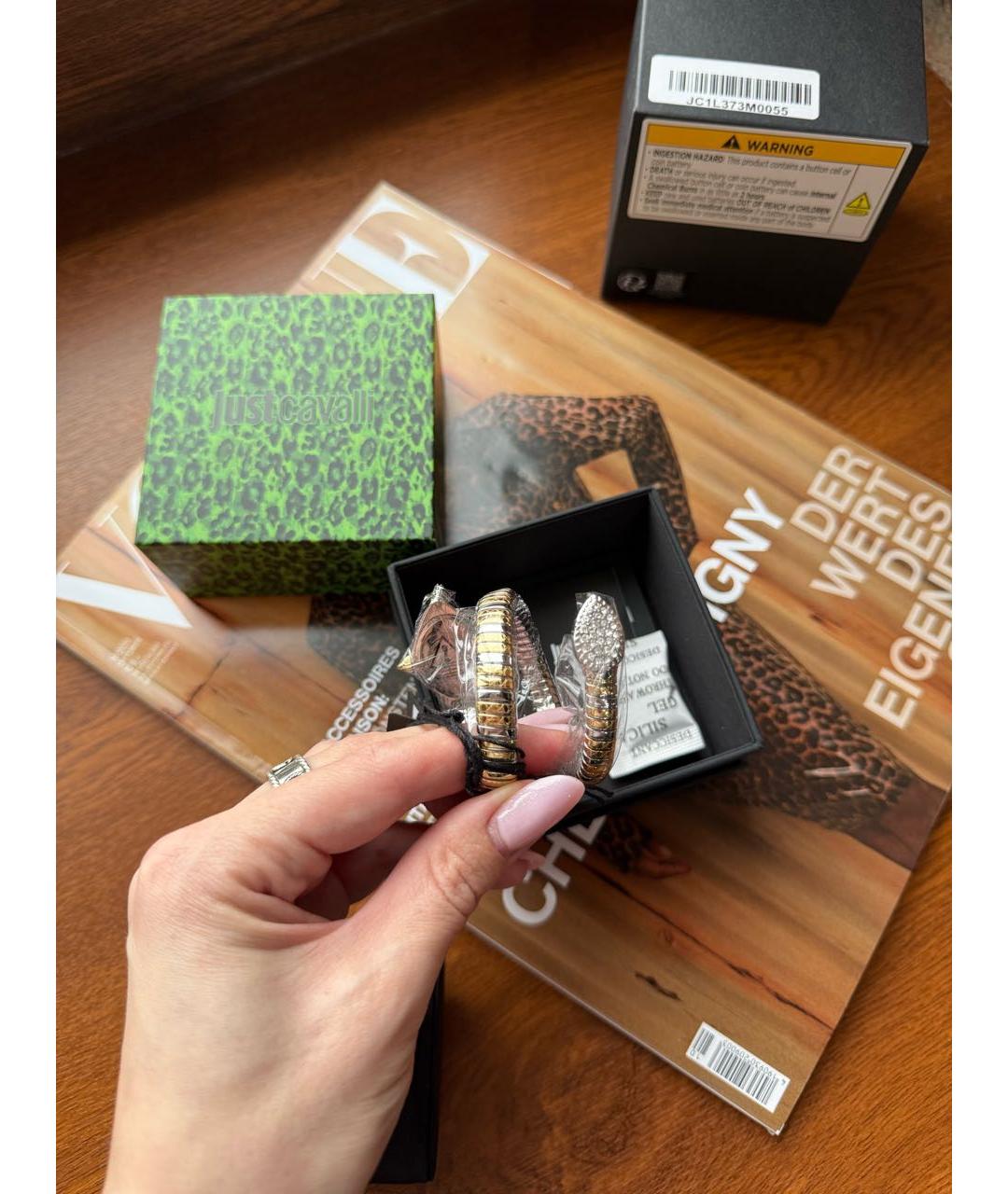 JUST CAVALLI Золотые часы, фото 6