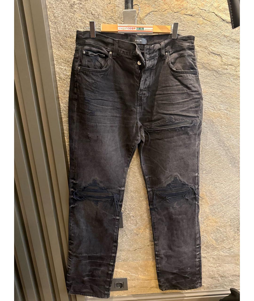 AMIRI Черные прямые джинсы, фото 7