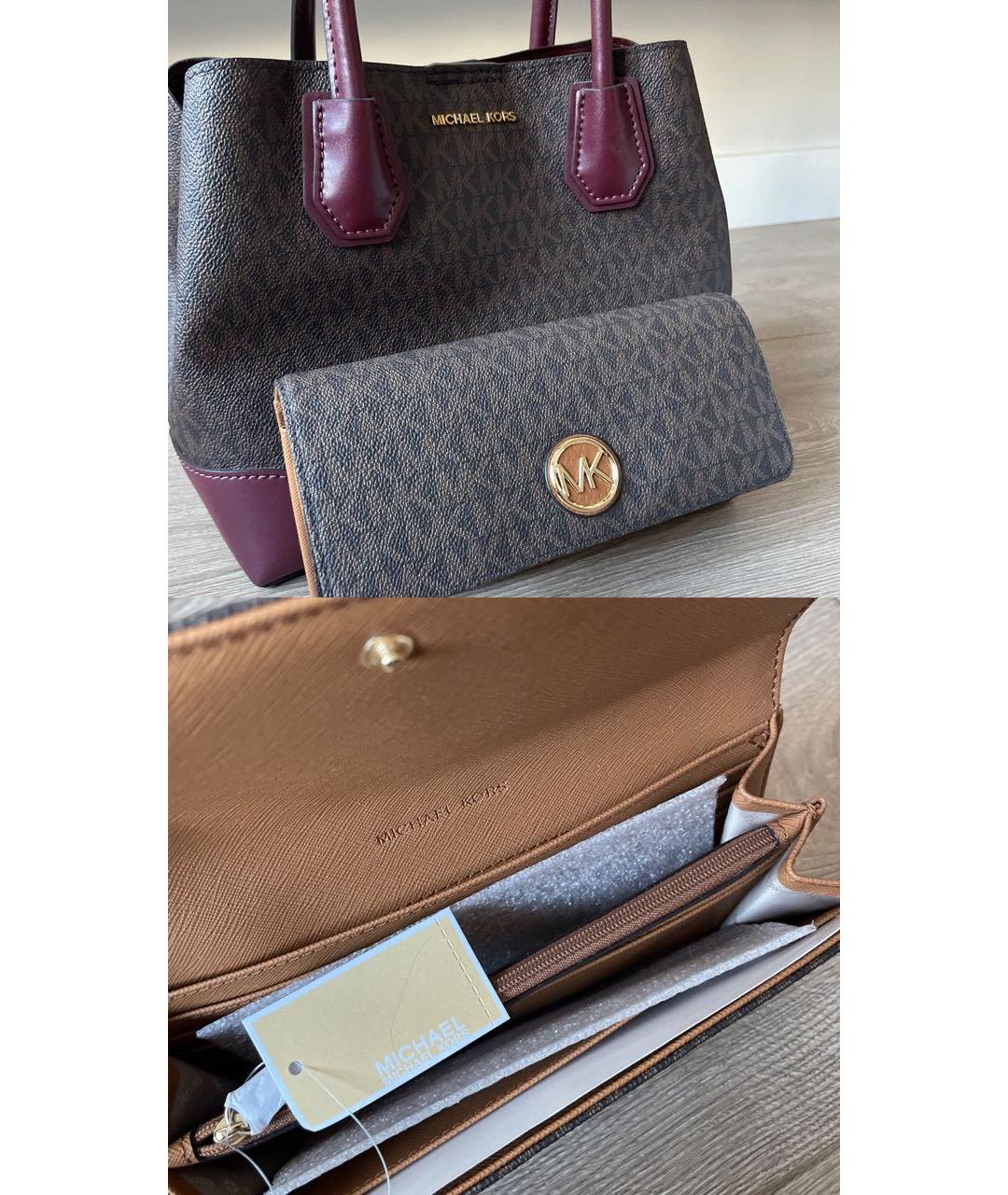 MICHAEL KORS Коричневая сумка тоут, фото 7