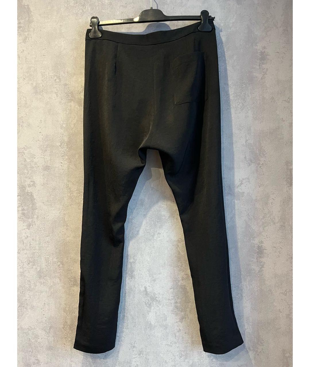 ACNE STUDIOS Черные полиэстеровые брюки узкие, фото 4