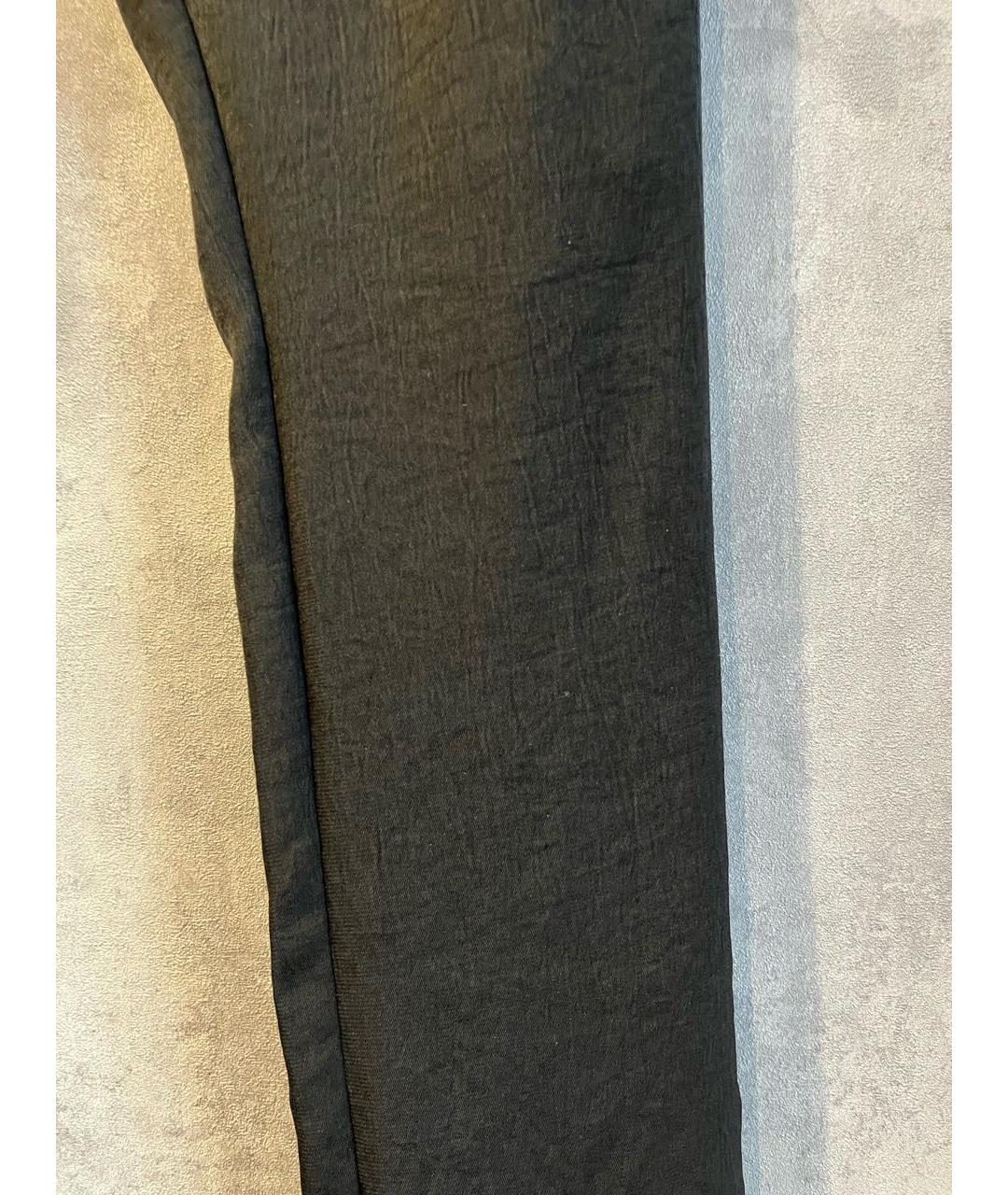 ACNE STUDIOS Черные полиэстеровые брюки узкие, фото 2