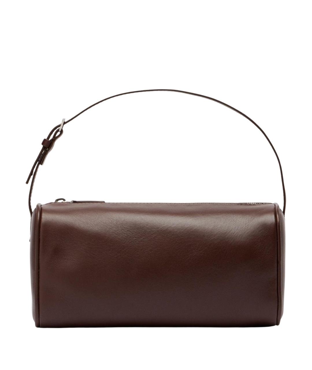 THE ROW Коричневая кожаная сумка с короткими ручками, фото 1