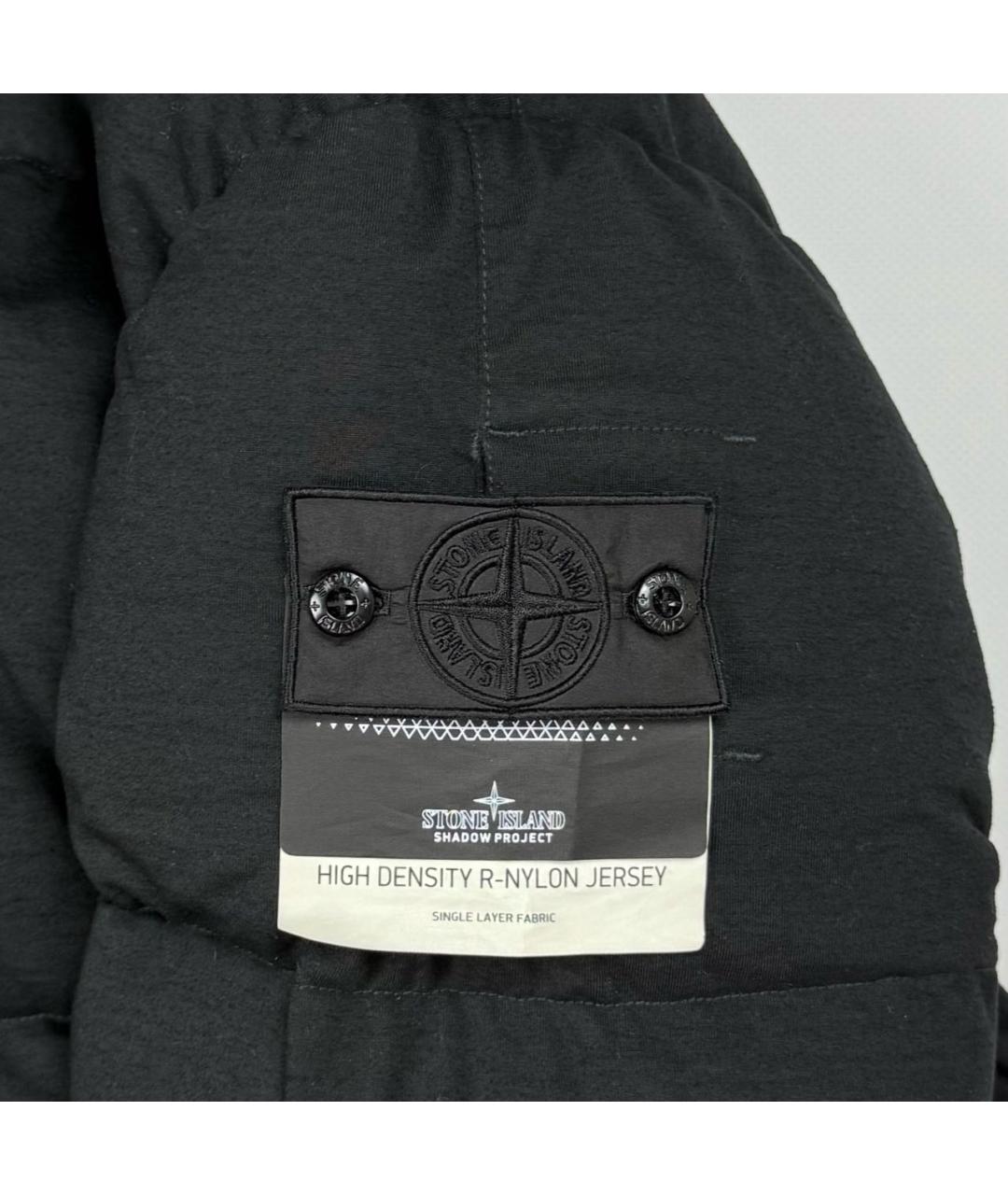 STONE ISLAND SHADOW PROJECT Черный пуховик, фото 4