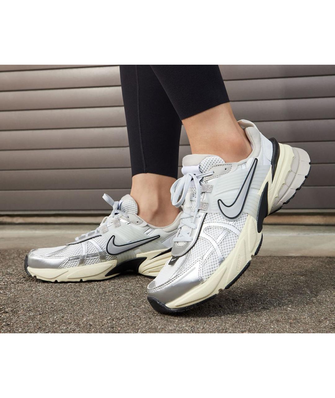 NIKE Белые текстильные кроссовки, фото 2