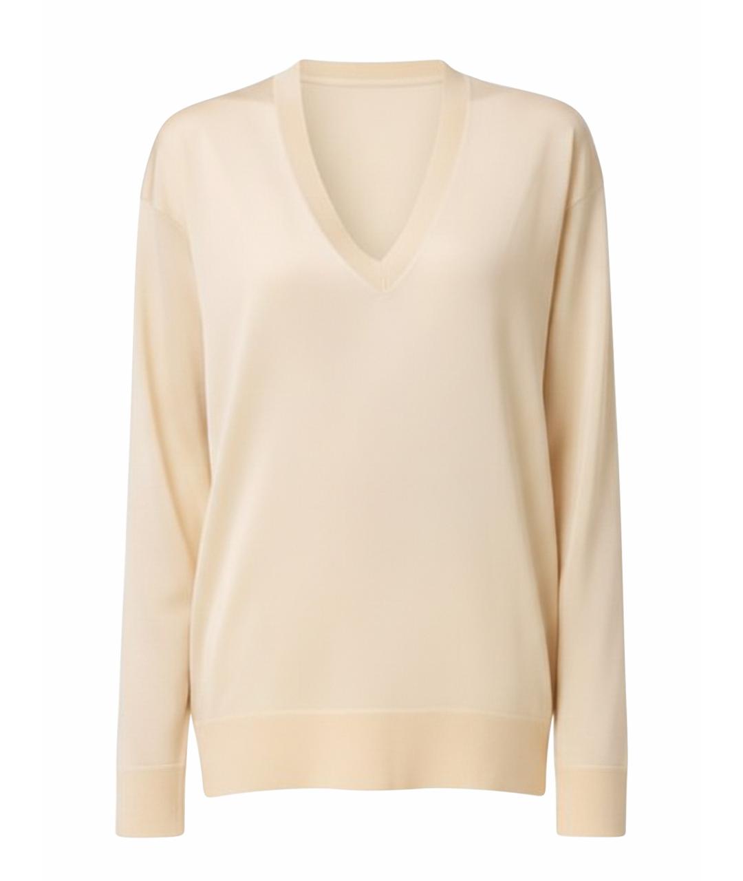 CHANEL Бежевый шелковый кардиган, фото 1