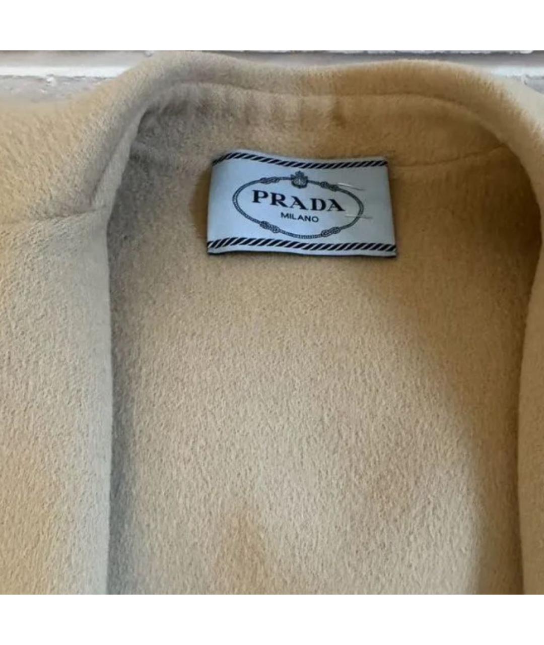 PRADA Бежевое кашемировое пальто, фото 3