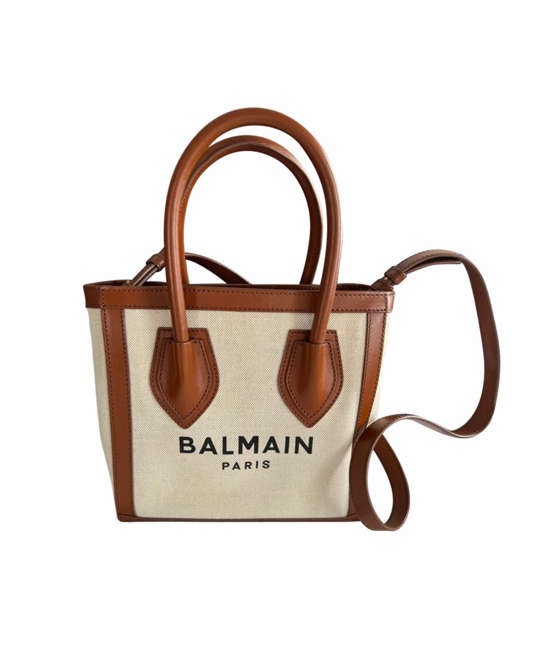 BALMAIN Бежевая сумка тоут, фото 1