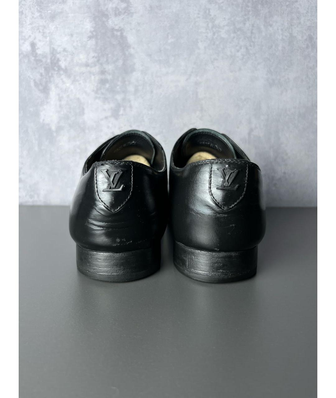 LOUIS VUITTON Черные кожаные туфли, фото 4