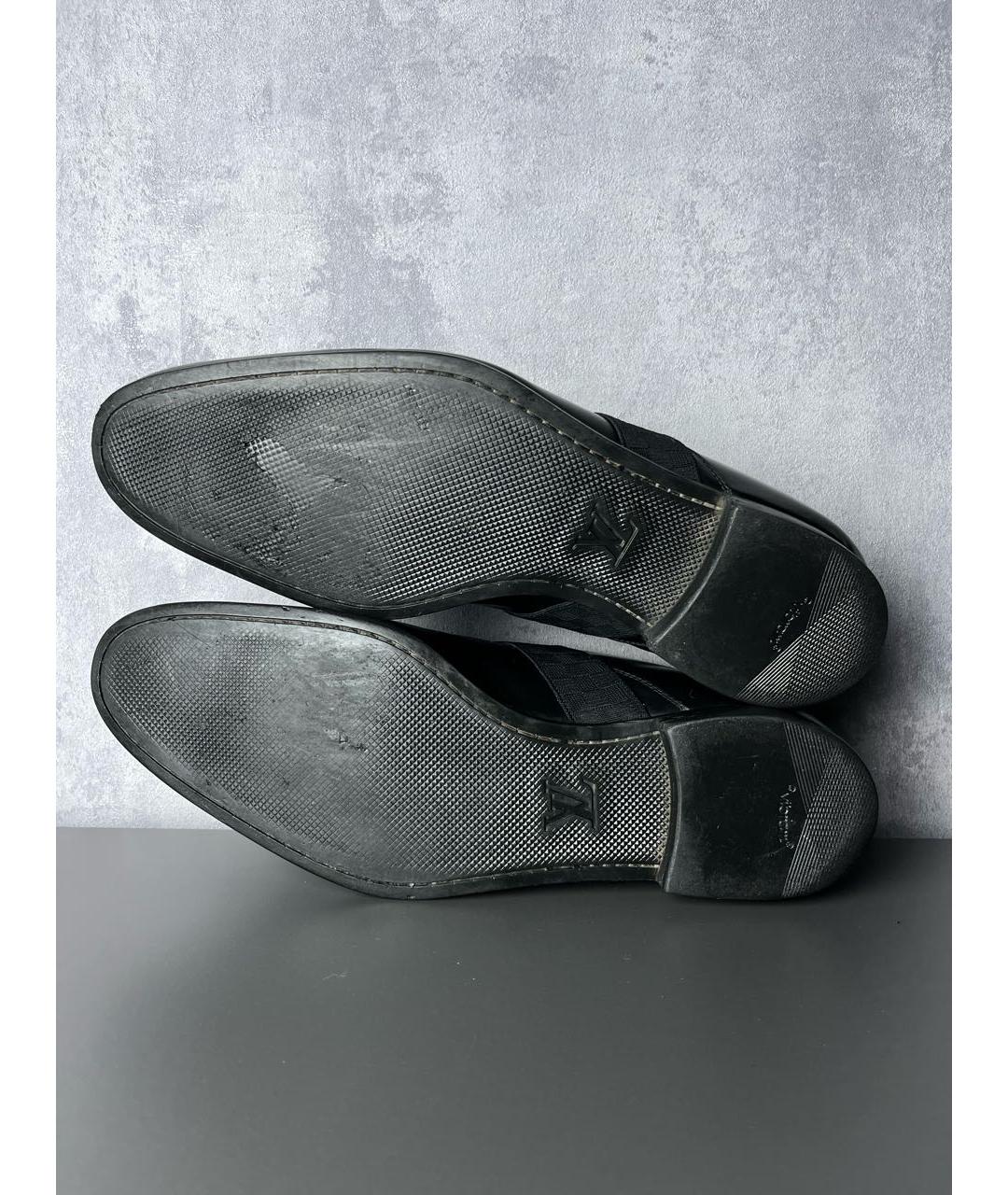 LOUIS VUITTON Черные кожаные туфли, фото 5