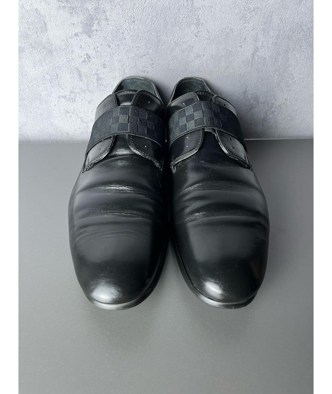 LOUIS VUITTON Черные кожаные туфли, фото 3