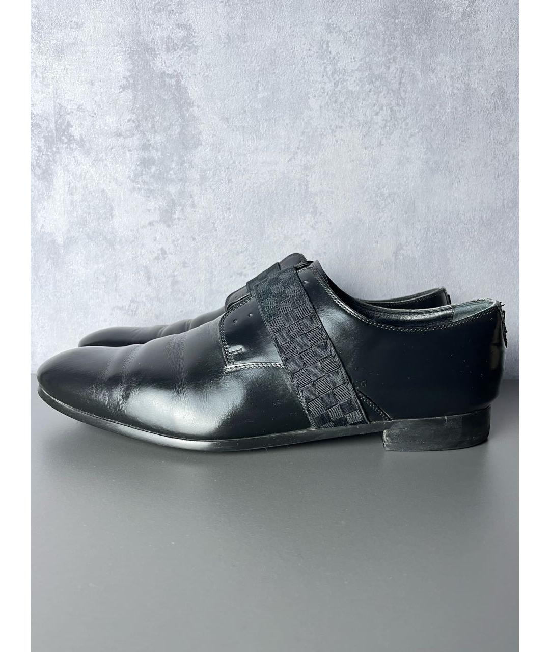 LOUIS VUITTON Черные кожаные туфли, фото 2