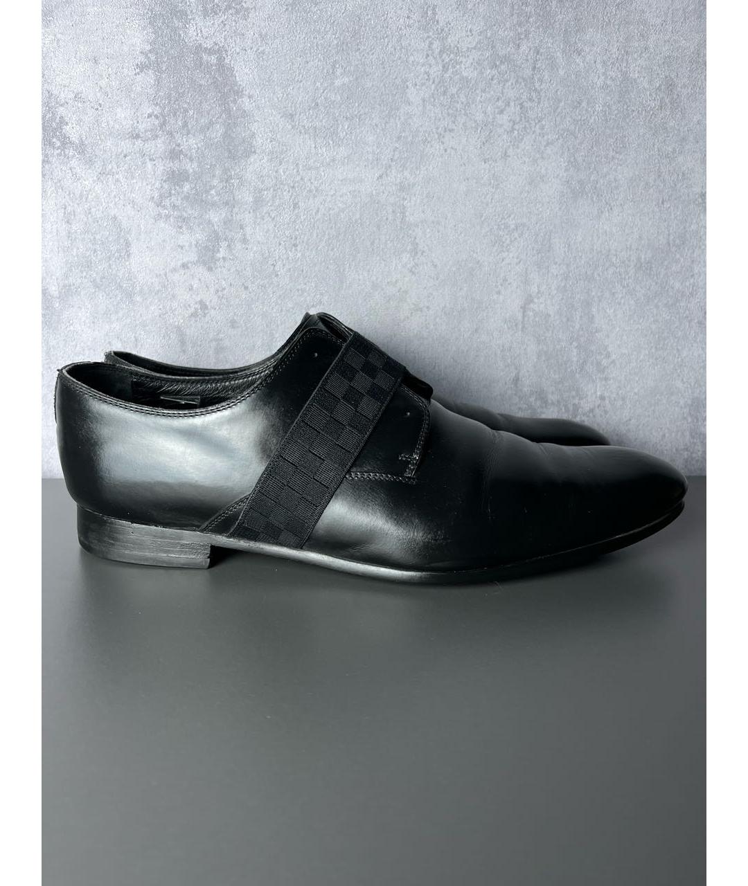 LOUIS VUITTON Черные кожаные туфли, фото 8