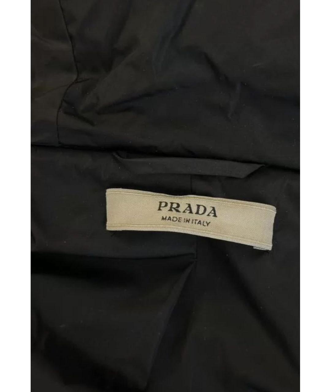 PRADA Темно-синее шерстяное пальто, фото 3