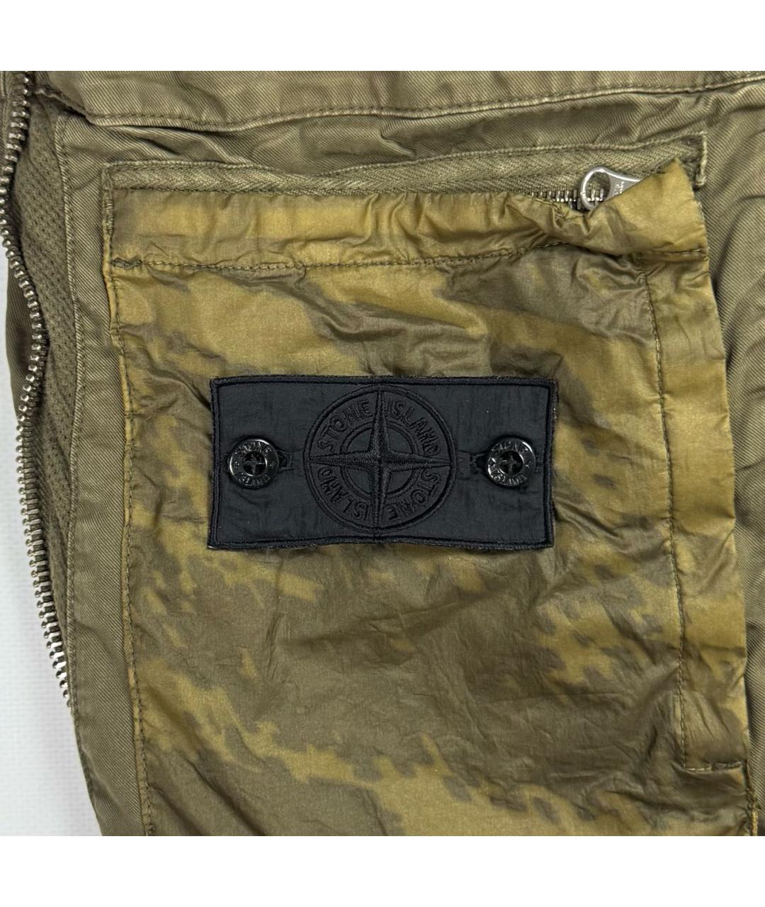 STONE ISLAND SHADOW PROJECT Хаки хлопковые шорты, фото 4