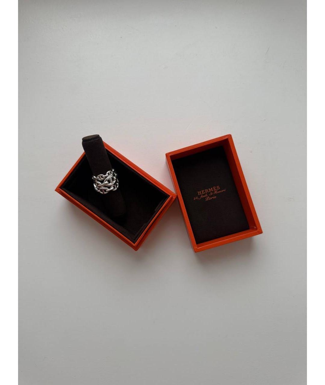 HERMES Серебряное серебряное кольцо, фото 4